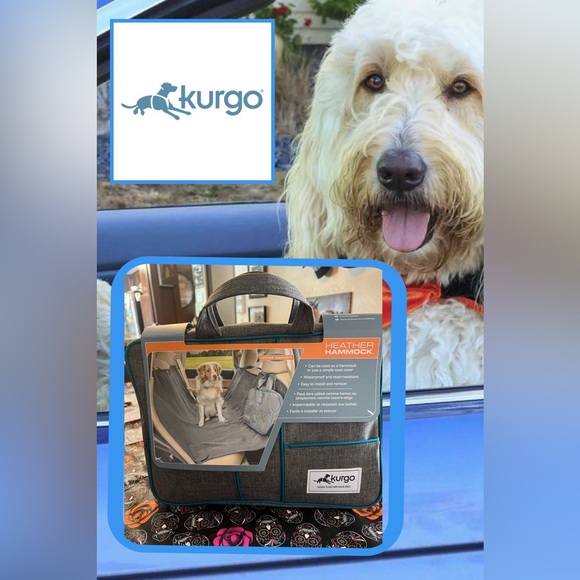 Kurgo Other - 🆕 Kurgo Heather Hammock Dog Seat Cover - Gray